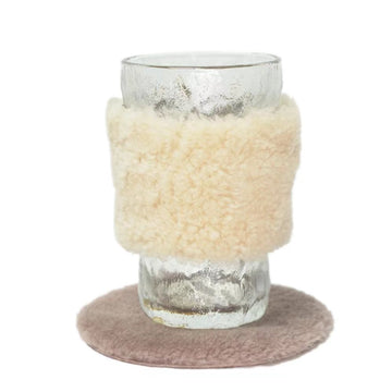 Reusable Sheepskin  Insulator Sleeve for Coffee Cups